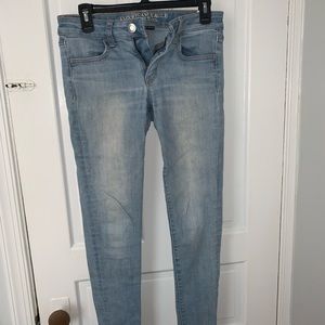 American eagle light wash jeans!